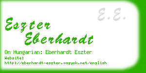 eszter eberhardt business card